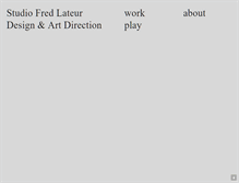 Tablet Screenshot of fredlateur.com